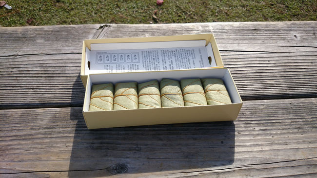 六個入り￥770-<br />素敵な眺めに美味しい柿の葉ずし、満足です(*^^*)