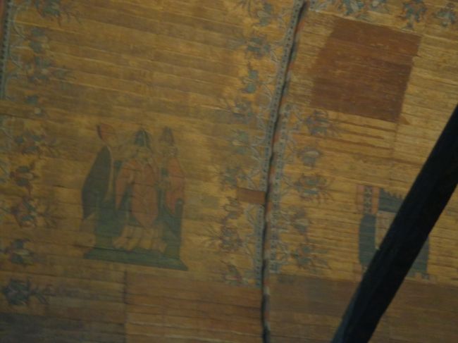 天井画。首が痛くなりました。