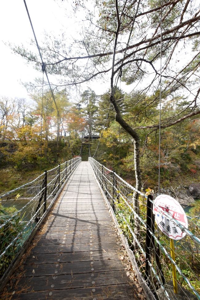 2014.10一ノ関出張旅行3-厳美渓御覧場橋,やまびこ42号,仙台よりはやぶさ14号グランクラスで帰京.