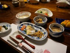 黒川温泉いこい旅館での朝食です
自然の恵みに感謝感謝　いこい旅館