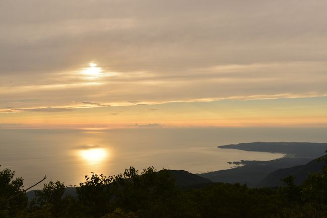 避難小屋前からの日本海