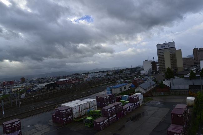 弘前駅近くのホテルから