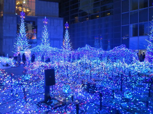 汐留のクリスマス 今年は青の世界に包まれます＆今年で最後のミキモト