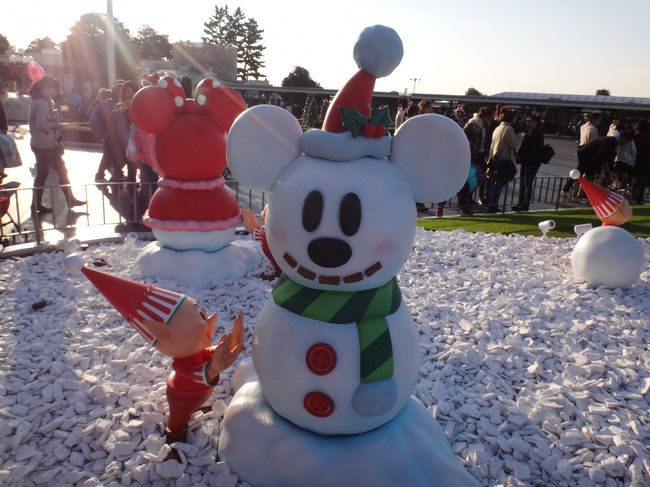 ミッキー&ミニー雪だるま人形*箱あり＊デールBigぬいぐるみ ミッキー&ミニー雪だるま人形*箱あり＊デールBigぬいぐるみ