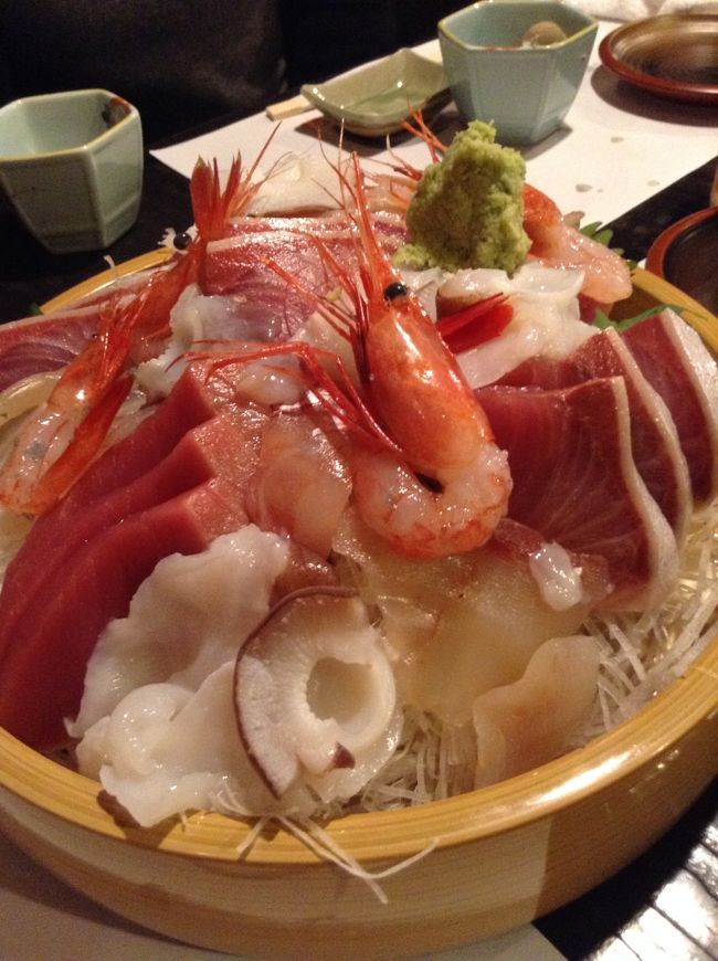 刺し身の桶盛り