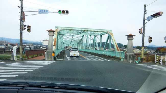 日田市内中心部に向かいます。