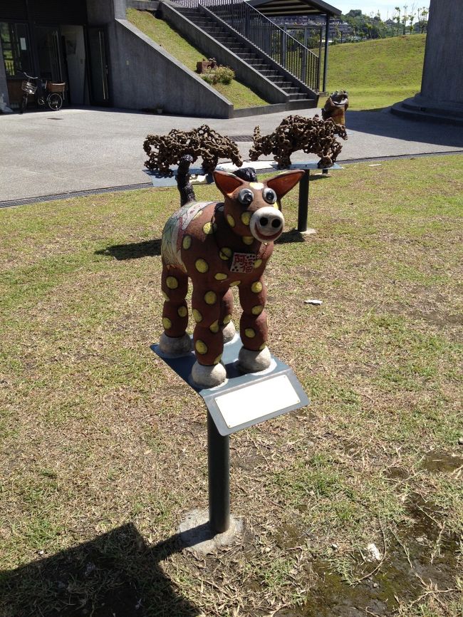 犬？馬？ちらほら変わったオブジェも。