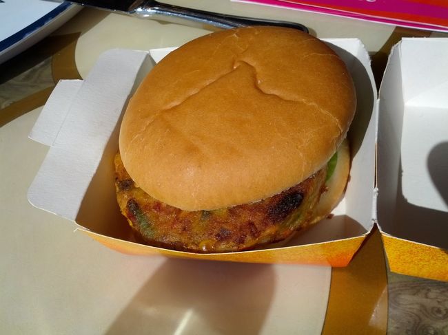 ところが、ハンバーガーの誘惑にあえなく負けた。