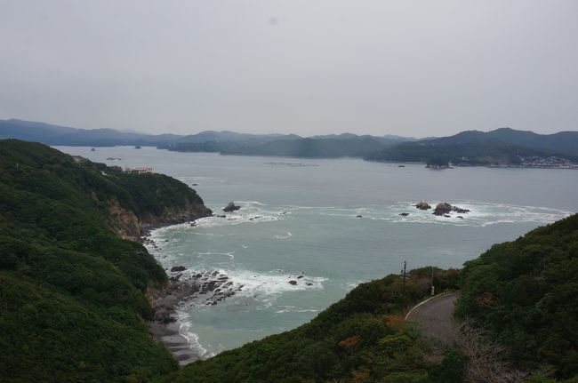 翌日、那智勝浦へ<br />途中の五か所湾（？）