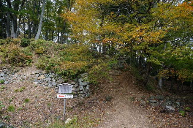 石垣の上が本丸跡