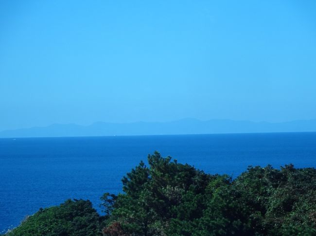 お天気がよくて、うっすらながら対馬も見えました。