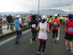 福知山マラソン
音無瀬橋から福知山城が見えています。