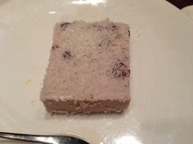 最後のデザート。味を思い出せない…