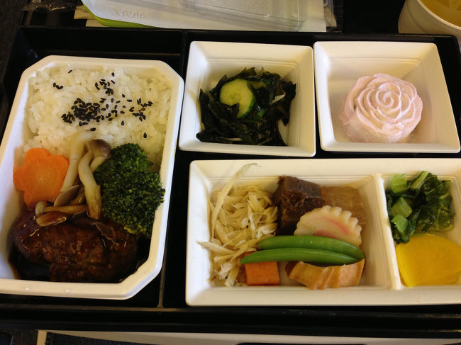 帰りの機内食。