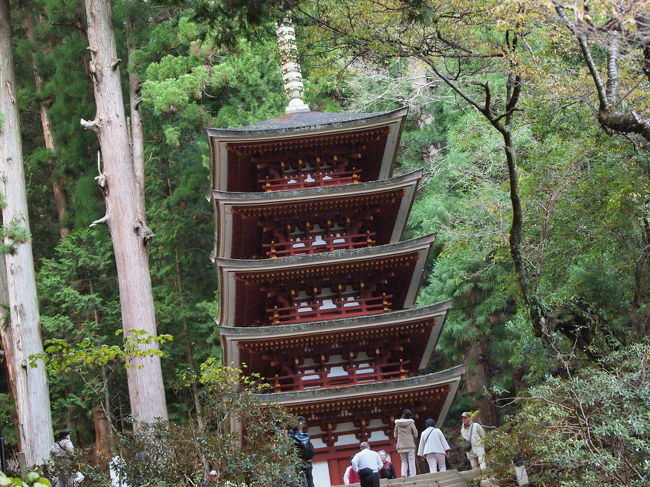 国宝　五重塔<br /><br />小ぶりでかわいい五重塔です。