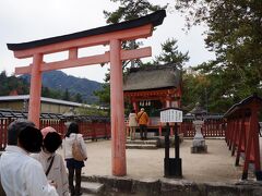 厳島神社を出て、清盛神社へ。
この辺りは人が少なかったです。
少し離れた場所にあったからかな。