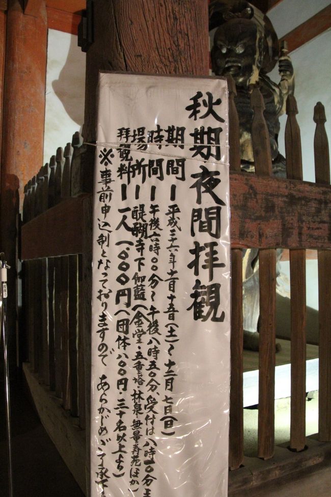 夜間拝観は事前予約が必要です。<br />ネットから簡単にできます。