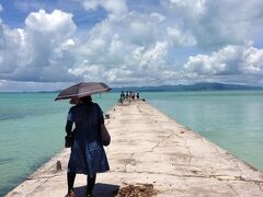 西桟橋にも行ってきました。
海に伸びる一本道ってカンジですよね。