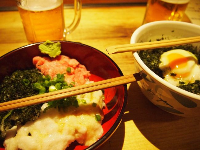 とりあえず、ネギトロロ丼とビール。島のり丼は相方がチョイスしました。<br />美味しいんですが。量が思った以上に少ないです。男性には物足りないかもしれません。