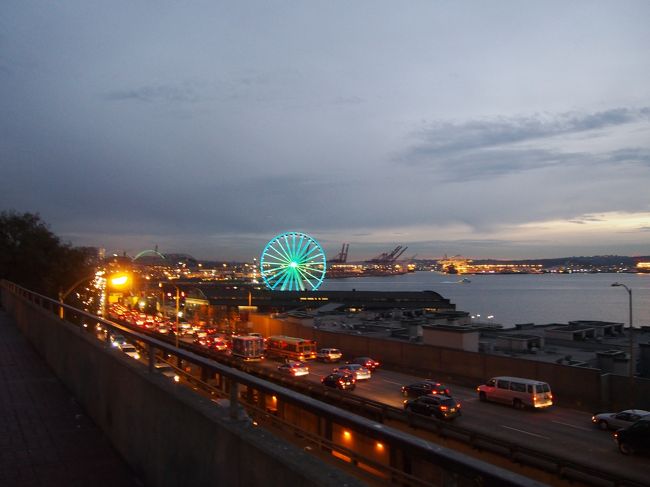 夜景を見ながら食べました♪