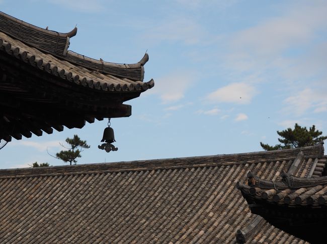 3日目　　唐招提寺へ<br /><br />唐僧：鑑真和上が創始、静かな環境が魅力的。<br /><br />青空に甍が映えます。