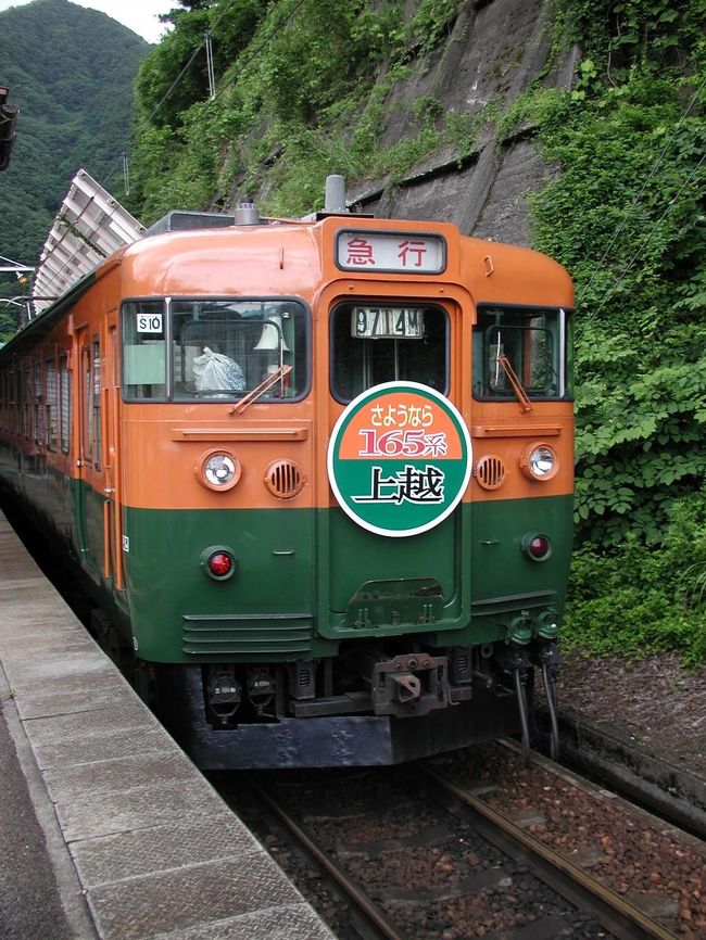 ⑥国鉄時代 鉄道サボ・プラスチック製 片面 【さよなら 165系