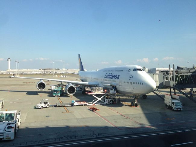 最新鋭のB747-800<br />快適なフライト、ありがとう！