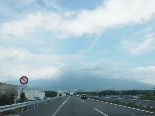 途中、長野辺り雲はあってもまずまずな天気でした