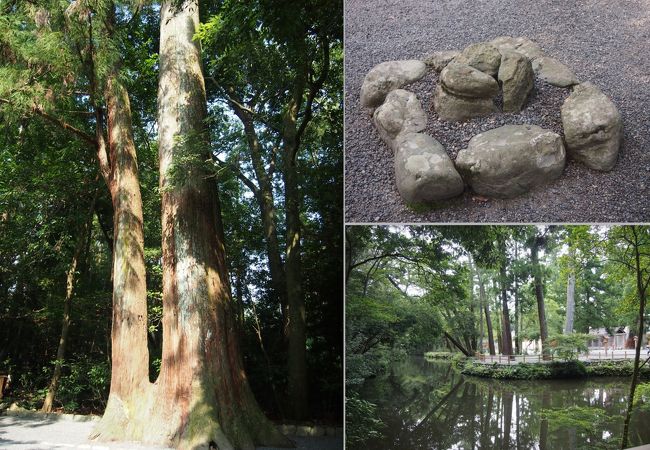 境内には力石や御池などもあります