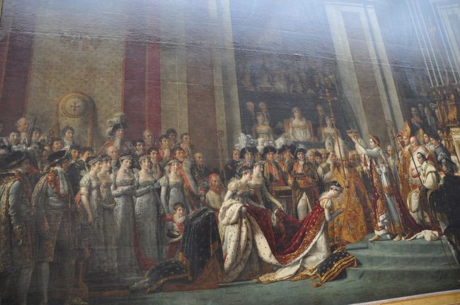 こちらが、ルーブル美術館の絵画。<br /><br />左から２番目の女性の服が、みんなと同じく、白い。<br /><br />これについて、説明ありましたが、アバウトに物事を把握する、私は、<br />スリに注意しずきて、忘れました。