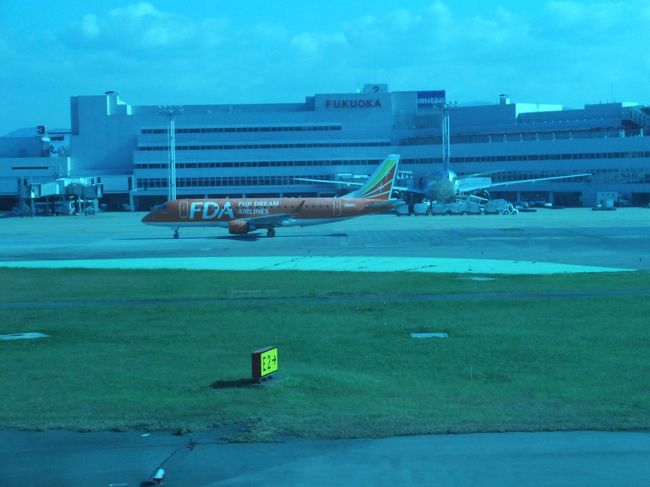 FDAの赤い飛行機が見えます。