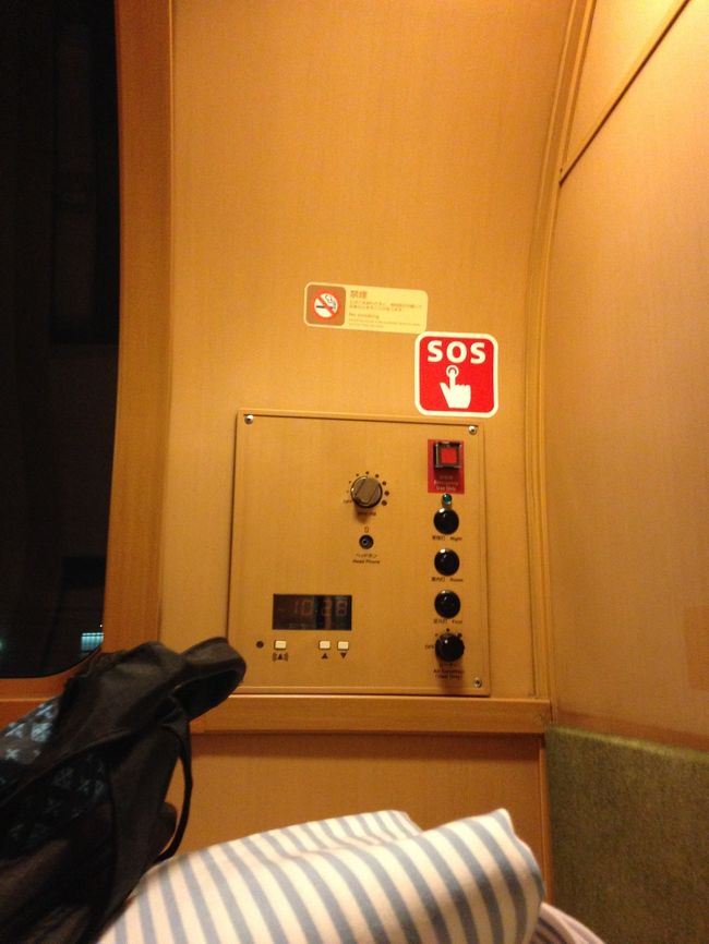 エアコン、目覚まし時計、照明の操作パネル。