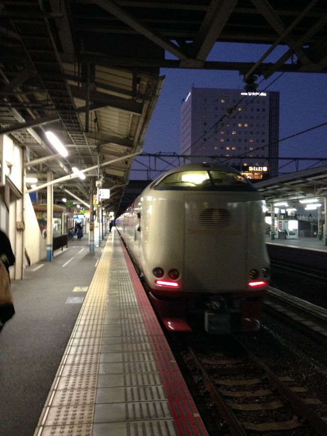 岡山を発つ、サンライズ瀬戸。