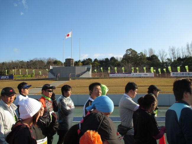 奈良市鴻ノ池陸上競技場<br />スタートの号砲が鳴りました。