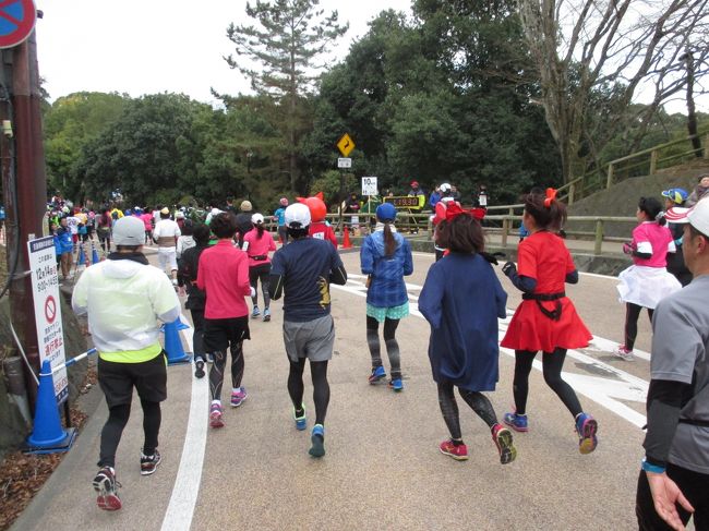 東大寺大仏前から<br />奈良公園前を行きます。