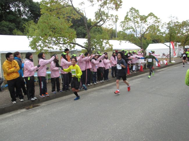 通常は入れない<br />天理高校のグラウンドがある施設内を走ります。