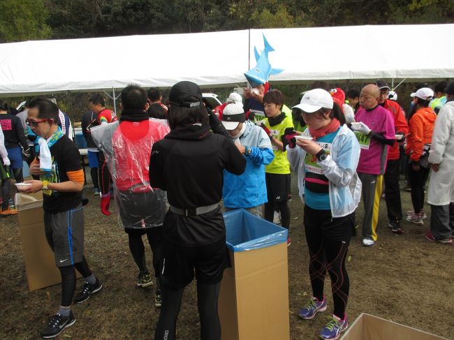 ３１キロ地点で三輪そうめんの給食エイドがあります。