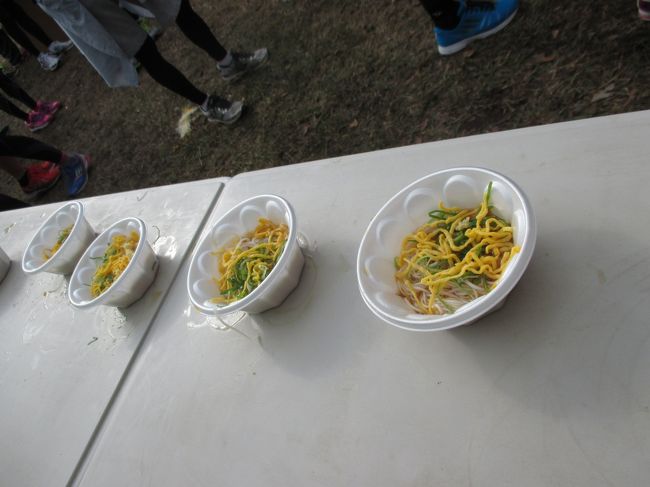 ３１キロ地点で三輪そうめんの給食エイドがあります。