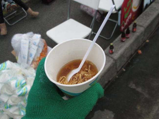 高槌町<br />私設エイド<br />ラーメンの振る舞いがありました。