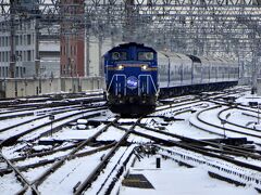 寝台特急北斗星が上野駅からの素敵な長旅を終えようとしております