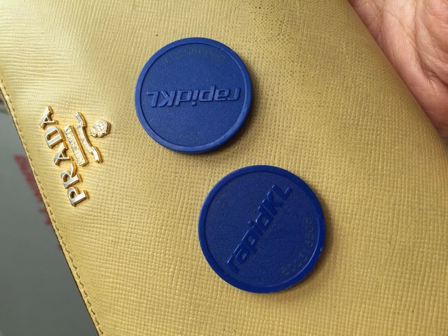 行き先を選んでこのようなチップを購入するとモノレールに乗れます