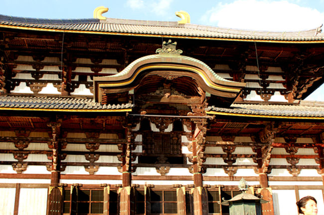 大仏殿。<br />近くで見るとスゴい迫力!!<br /><br />素晴らしい建築!!