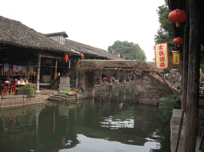 あれはさっきの青梗菜橋。<br /><br />下には洗われた青梗菜たちが干される順番を待っている。