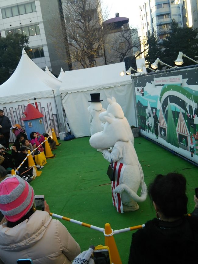 カフェオレを飲んでゆっくりしていたらムーミン一家が登場！