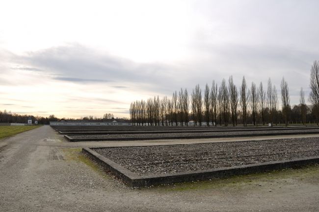 残された住居棟の土台には所々花束があった。