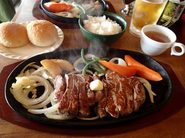 ランチのステーキ