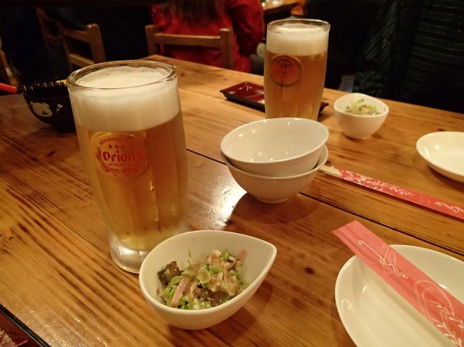 クーポンで最初のビール(発泡酒)はサービスでした(^^)