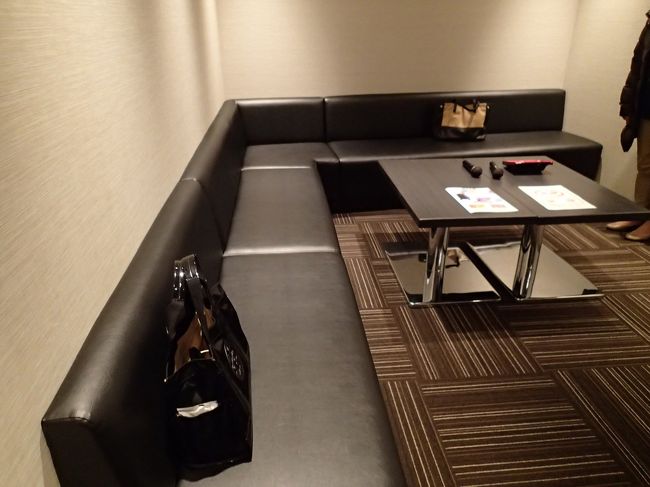 ホテル内のカラオケにきました〜♪<br />1人1時間1000円追加1時間500円<br />安いですよね〜♪