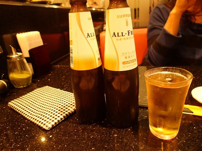 空港の回転寿司屋さんで乾杯〜♪<br />神戸空港からは運転なのでノンアルコール