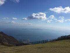 よく晴れていて琵琶湖綺麗です